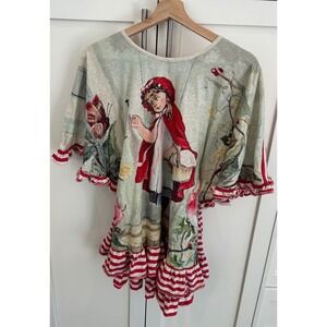 Paper Wings Australia ‎ sz 10 Christmas Holiday batwing fancy Organic Cotton